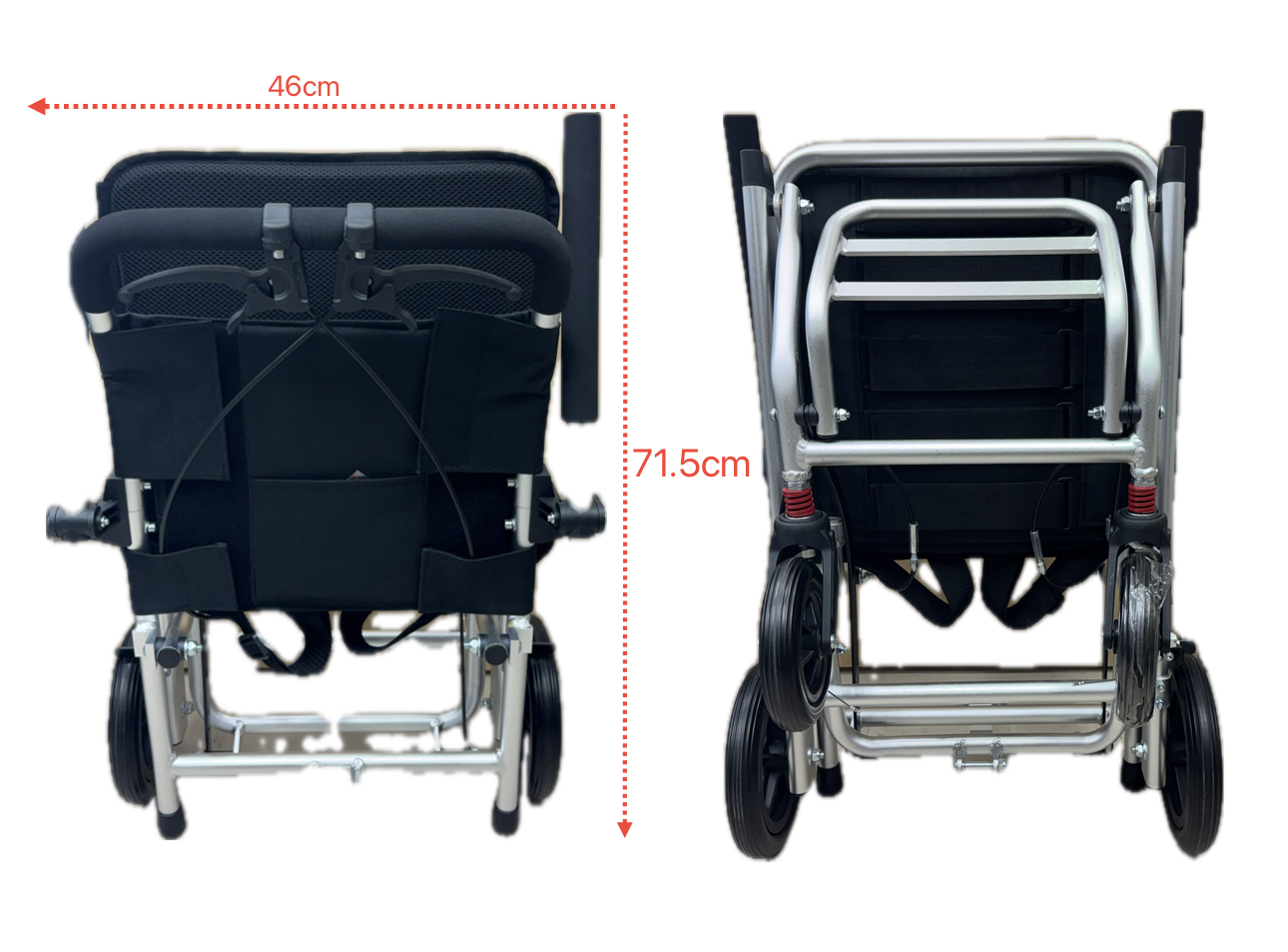 Superlite M(スーパーライト　エム)　手動　介助式車椅子　　ノンパンクタイヤ